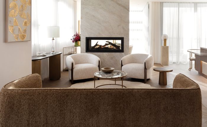The Living Penthouse - Living & Fireside