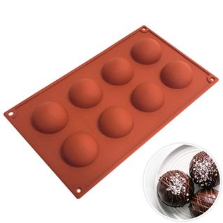 8 CUP HEMISPHERE SILICONE MOULD