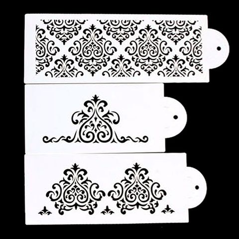 DAMASK STENCIL SET | 3 PIECES