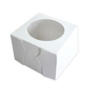 4X4X3 INCH CAKE BOX | TOP WINDOW | PE COATED