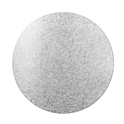 CAKE BOARD | SILVER | 7 INCH | ROUND | MDF | 6MM THICK
