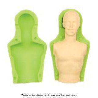 MEN TORSO AND FACE SILICONE MOULD