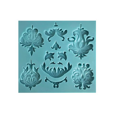 ASSORTED SCROLLS 2 SILICONE MOULD