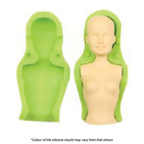 WOMEN TORSO AND FACE SILICONE MOULD