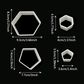 SOCCER BALL (HEXAGON/OCTOGON) | COOKIE CUTTER | 4 PIECES