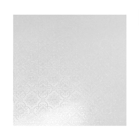 CAKE BOARD | WHITE | 12 INCH | SQUARE | MDF | 6MM THICK