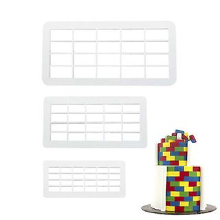 BRICK PATTERN | IMPRESSION CUTTER SET | 3 PIECES