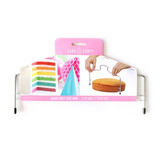 CAKE CRAFT | ADJUSTABLE LEVELLER/CAKE WIRE | 32CM WIDE X 15CM HIGH