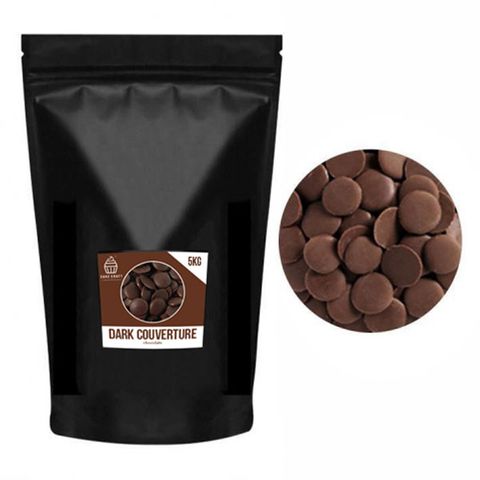 DARK COUVERTURE CHOCOLATE BUTTONS | 5KG