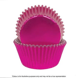CAKE CRAFT | 390 PINK FOIL BAKING CUPS | PACK OF 72
