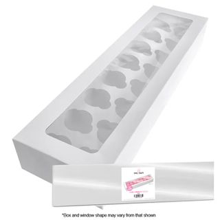 CAKE CRAFT | CUPCAKE BOX | 16 HOLES | LONG MINI | 3 INCH HIGH | RETAIL PACK