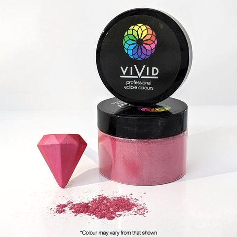 VIVID | SUPER PINK | EDIBLE METALLIC DUST | 50G