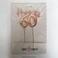 CAKE CRAFT | METAL TOPPER | HAPPY 60TH | ROSE GOLD