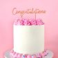 CAKE CRAFT | METAL TOPPER | CONGRATULATIONS | ROSE GOLD