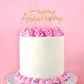 CAKE CRAFT | METAL TOPPER | HAPPY ANNIVERSARY | GOLD