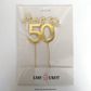 CAKE CRAFT | METAL TOPPER | HAPPY 50TH | GOLD