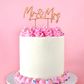 CAKE CRAFT | METAL TOPPER | MR & MRS | ROSE GOLD