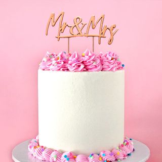 CAKE CRAFT | METAL TOPPER | MR & MRS | ROSE GOLD