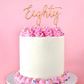 CAKE CRAFT | METAL TOPPER | EIGHTY | ROSE GOLD