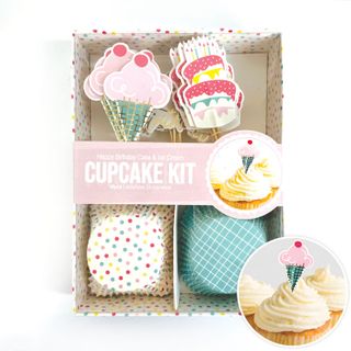 HAPPY BIRTHDAY CAKE & ICE CREAM | CUPCAKE KIT