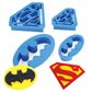 BATMAN & SUPERMAN SET | COOKIE CUTTER | 4 PIECES