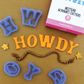 ALPHABET CUTTERS | WESTERN FONT | MEDIUM