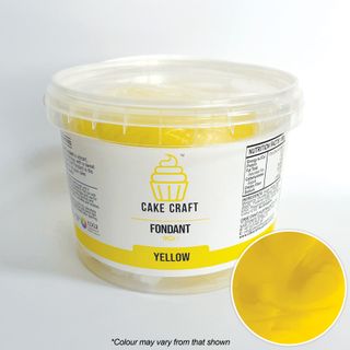 CAKE CRAFT | FONDANT | YELLOW | 1KG