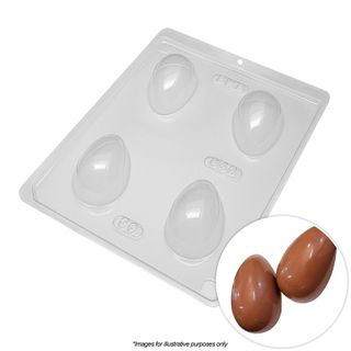 BWB | SMOOTH EGG MOULD 50G (4) | 3 PIECE