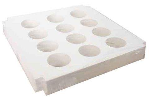 13X13X4 INCH CAKE BOX CUPCAKE TRAY INSERT | 12 HOLE | PE COATED