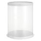 CLEAR TUBE CAKE BOX | 8X8X12 INCH | WHITE LID & BASE