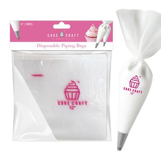 CAKE CRAFT | DISPOSABLE PIPING BAGS | LIGHTWEIGHT | 12 INCH | 100 PIECES