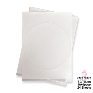 FROSTING SHEETS | 8 INCH/20CM ROUND | 24 SHEETS