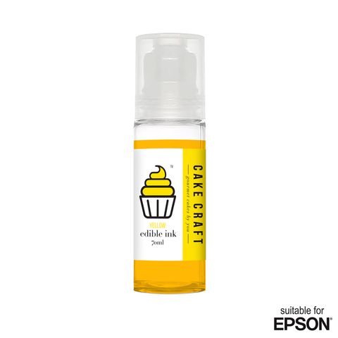 CAKE CRAFT | EPSON EDIBLE INK REFILL BOTTLE | YELLOW | 70ML