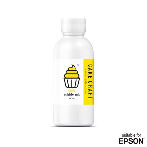 CAKE CRAFT | EPSON EDIBLE INK REFILL BOTTLE | YELLOW | 100ML