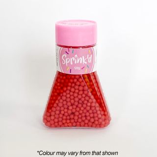 SPRINK'D | SUGAR BALLS | RED | 4MM | 120G