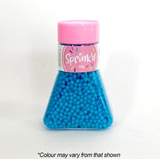 SPRINK'D | SUGAR BALLS | BRIGHT BLUE | 4MM | 120G