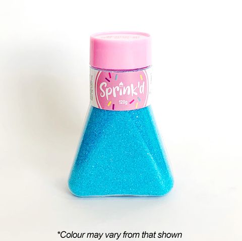 SPRINK'D | SANDING SUGAR | BRIGHT BLUE | 120G | B/B 13/08/25