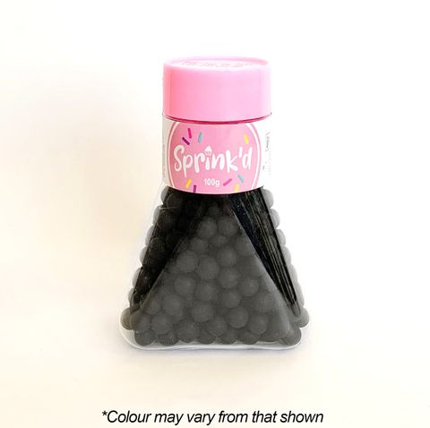 SPRINK'D | SUGAR BALLS | BLACK | 8MM | 100G