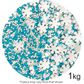 SPRINK'D | BLUE/WHITE MIX | SNOWFLAKES/2MM SUGAR BALLS | 1KG