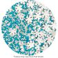 SPRINK'D | BLUE/WHITE MIX | SNOWFLAKES/2MM SUGAR BALLS | 500G