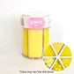 SPRINK'D | 6 CAVITY JAR | YELLOW | 200G