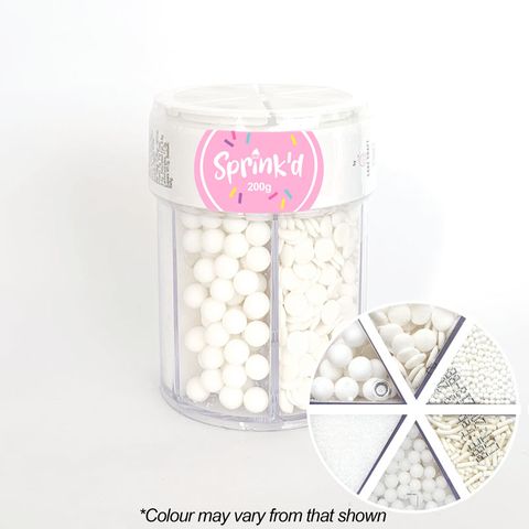 SPRINK'D | 6 CAVITY JAR | WHITE | 200G