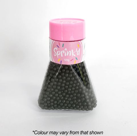 SPRINK'D | SUGAR BALLS | POLISHED BLACK | 4MM | 120G