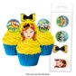 THE WIGGLES | EDIBLE WAFER CUPCAKE TOPPERS | 16 PIECE PACK | B/B 30/1/25