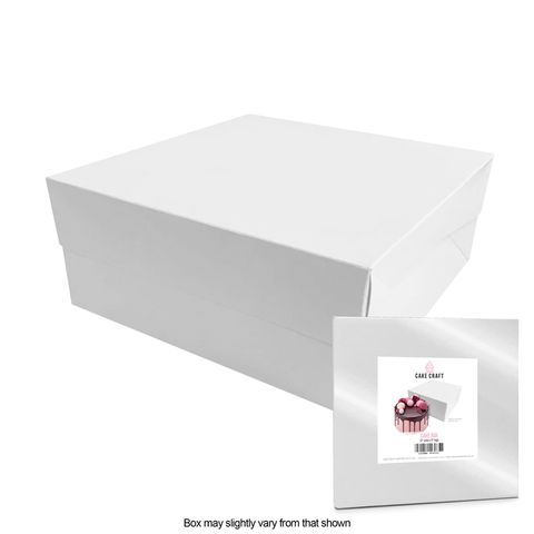CAKE CRAFT | 12X12X6 INCH CAKE BOX | RETAIL PACK