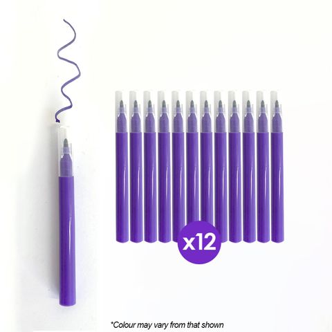 CAKE CRAFT | MINI MARKERS | PURPLE | 12 PACK