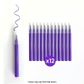 CAKE CRAFT | MINI MARKERS | PURPLE | 12 PACK