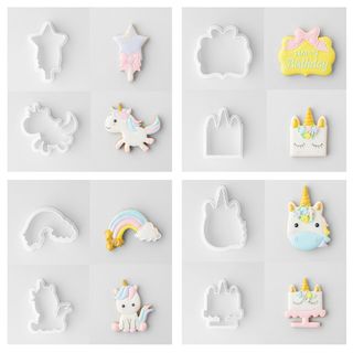 UNICORN SET OF 8 | COOKIE CUTTER | 8 PIECES