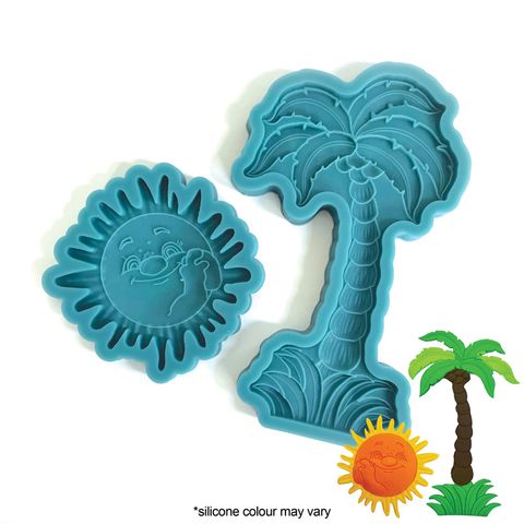 SUN & PALM TREE SILICONE MOULD