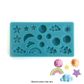 CLOUDS, MOON, MARS RAINBOW & STARS SILICONE MOULD
